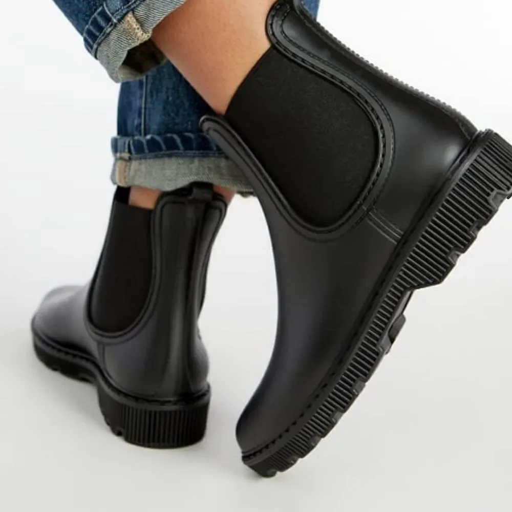 JUST FAB - DIXIE RAIN BOOT in Black